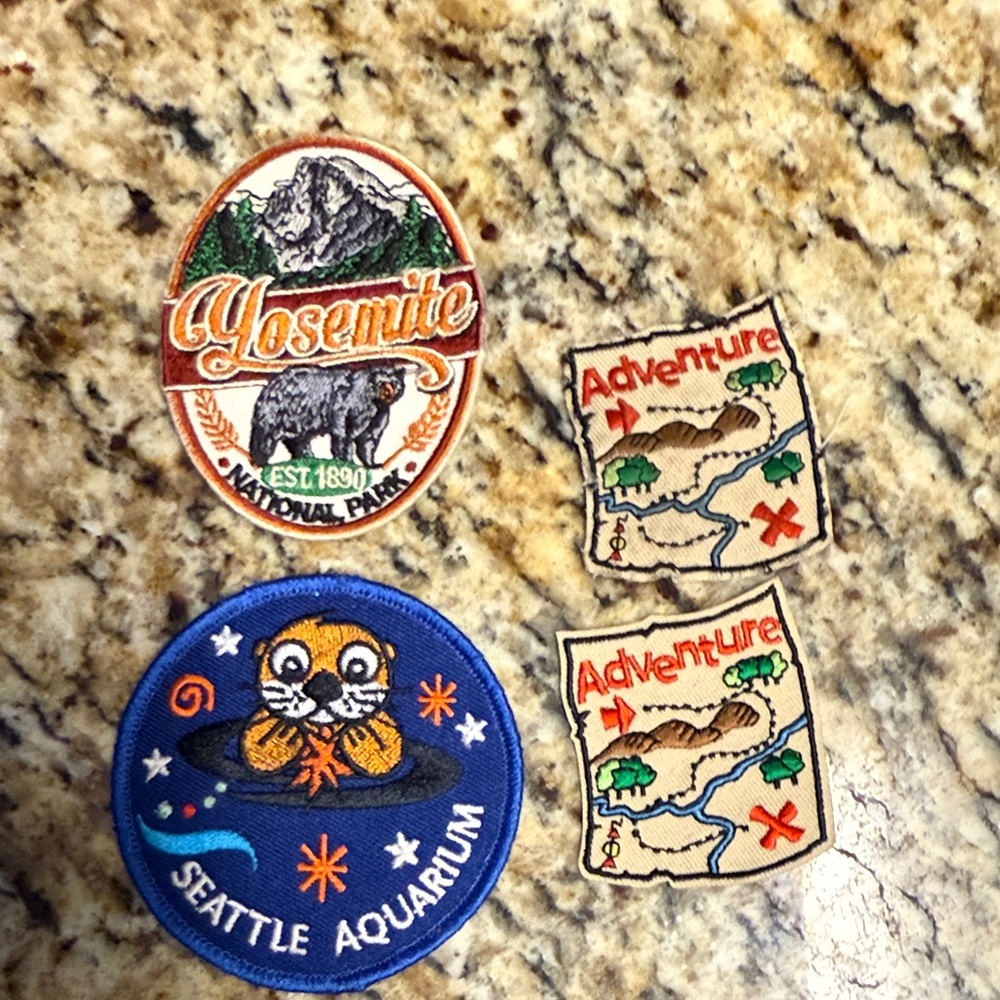 Yosemite National Park and Seattle Aquarium Patch Set